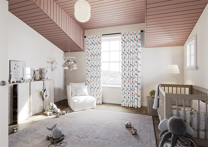 Butterfly Garden, Crystal - Made to Measure Curtains - Image 7